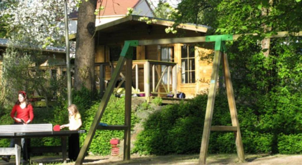 Отель Camping Des Rochers Des Parcs Клеси Номер фото